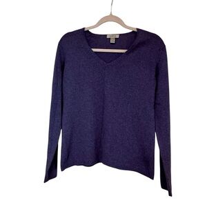 Geneva Lavender Blue 100% Cashmere Sweater - Made in Japan - Size Medium